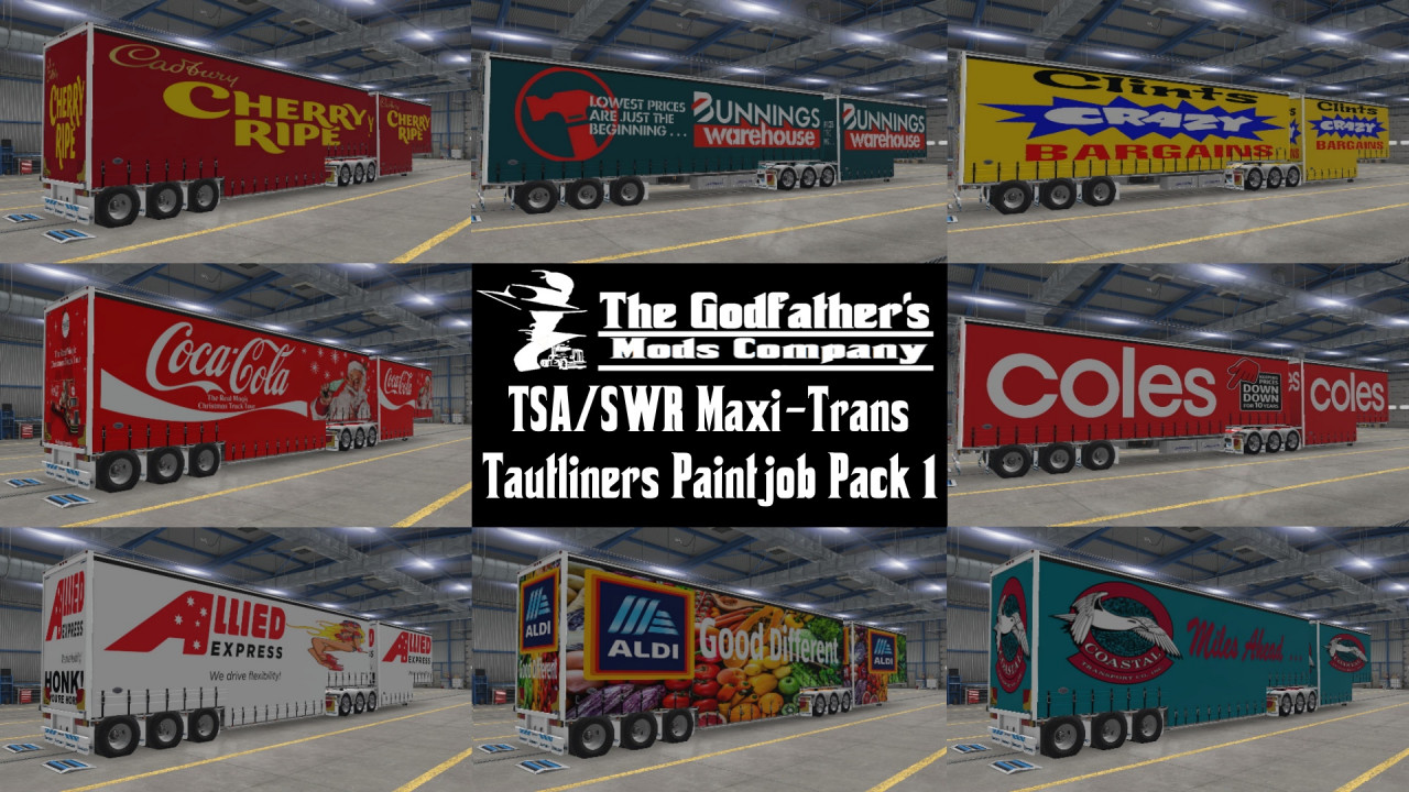 The Godfather's TSA SWR Maxi-Trans Tautliners Skins Pack 1